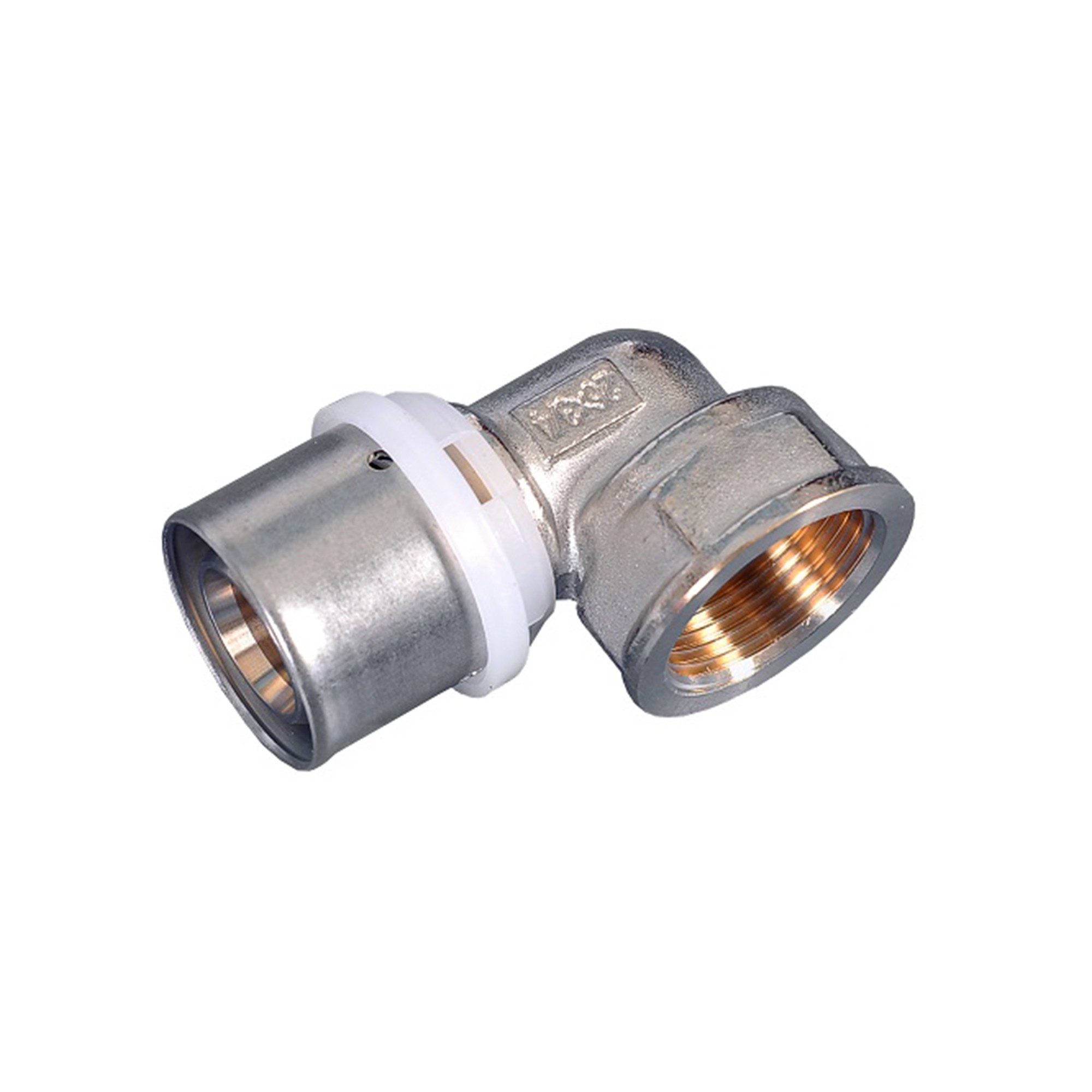 Угольник пресс-фитинг MVI с переходом на внутреннюю резьбу 20x3/4 PF.531.0505