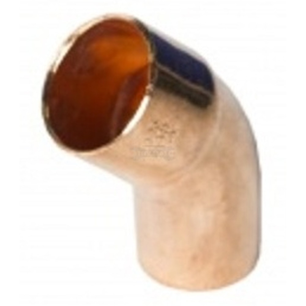 Отвод медный Hailiang 45° однораструбный 22 мм 1704304