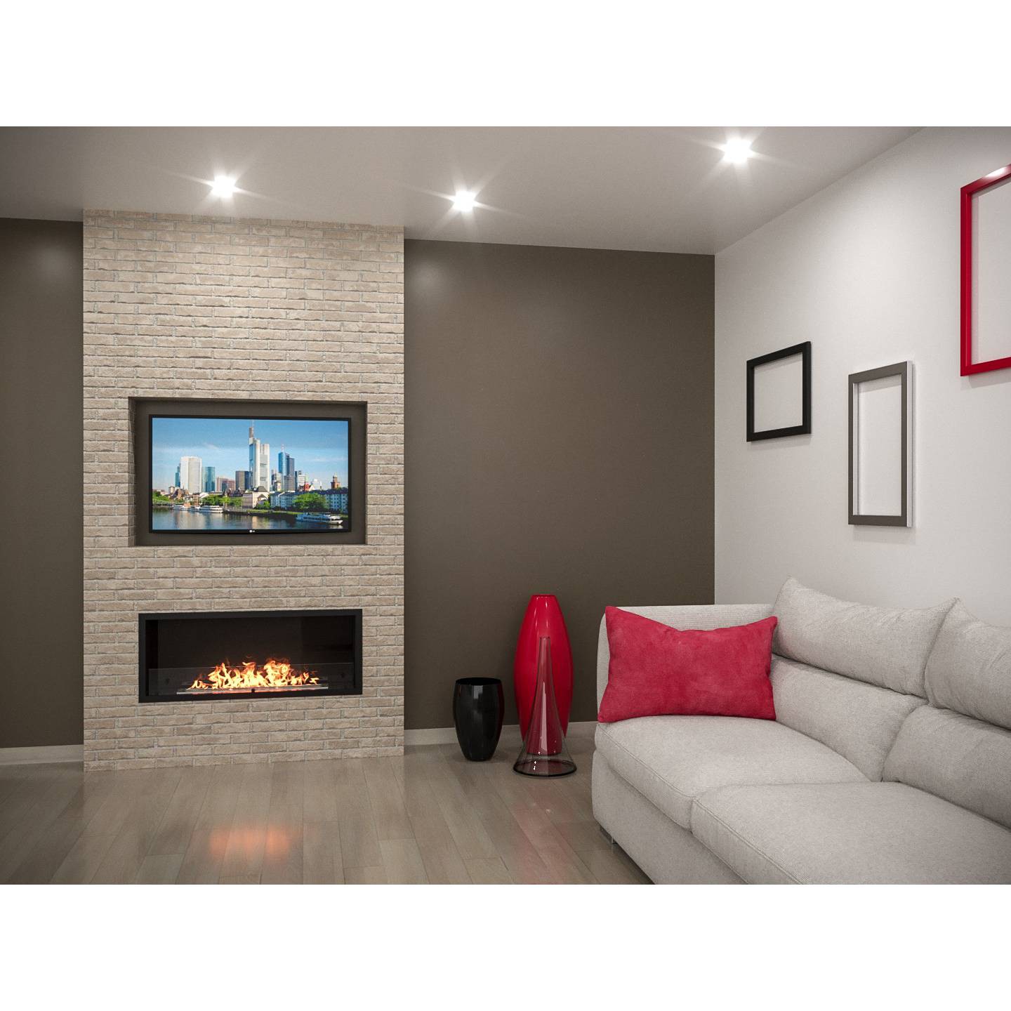 Каминокомплект биокамин Firelight BFP/P-1015 XS с набором керамических дров сосна НС-1708522