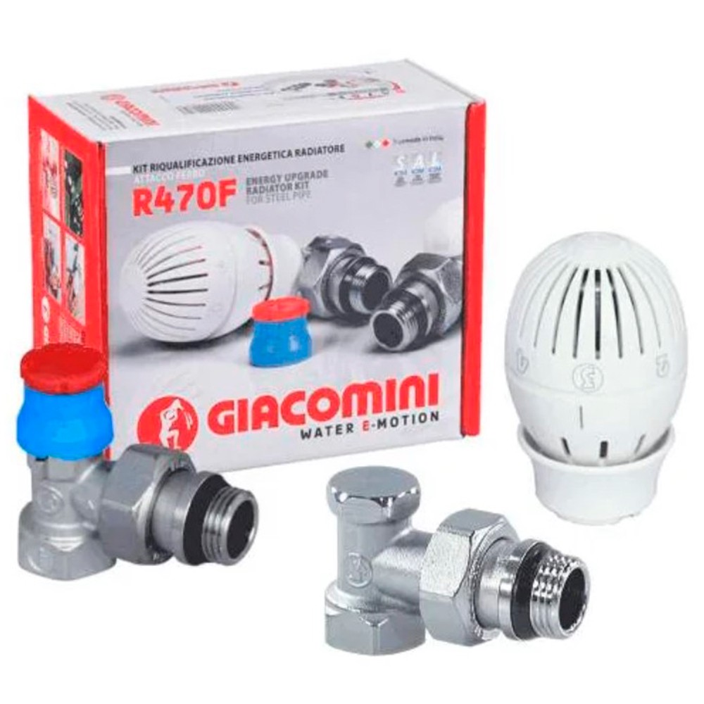 Комплект термостатический Giacomini 1/2 угловой R470FX033