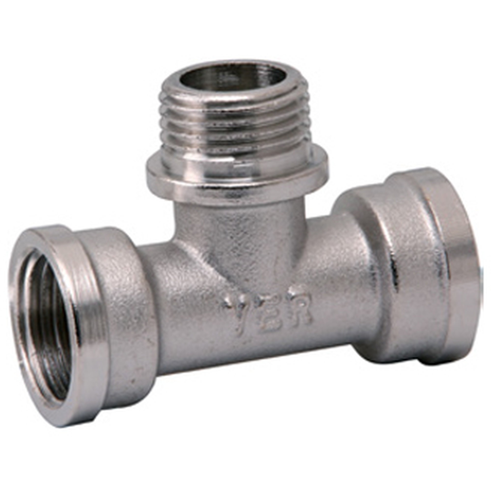 Тройник резьбовой VIEIR ВНВ 3/4 никелированный TFHFN444