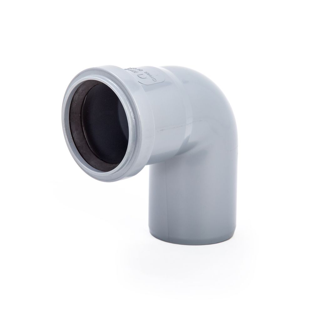 Отвод для внутренней канализации Lammin ВК 50 мм 87.5° НС-1641882