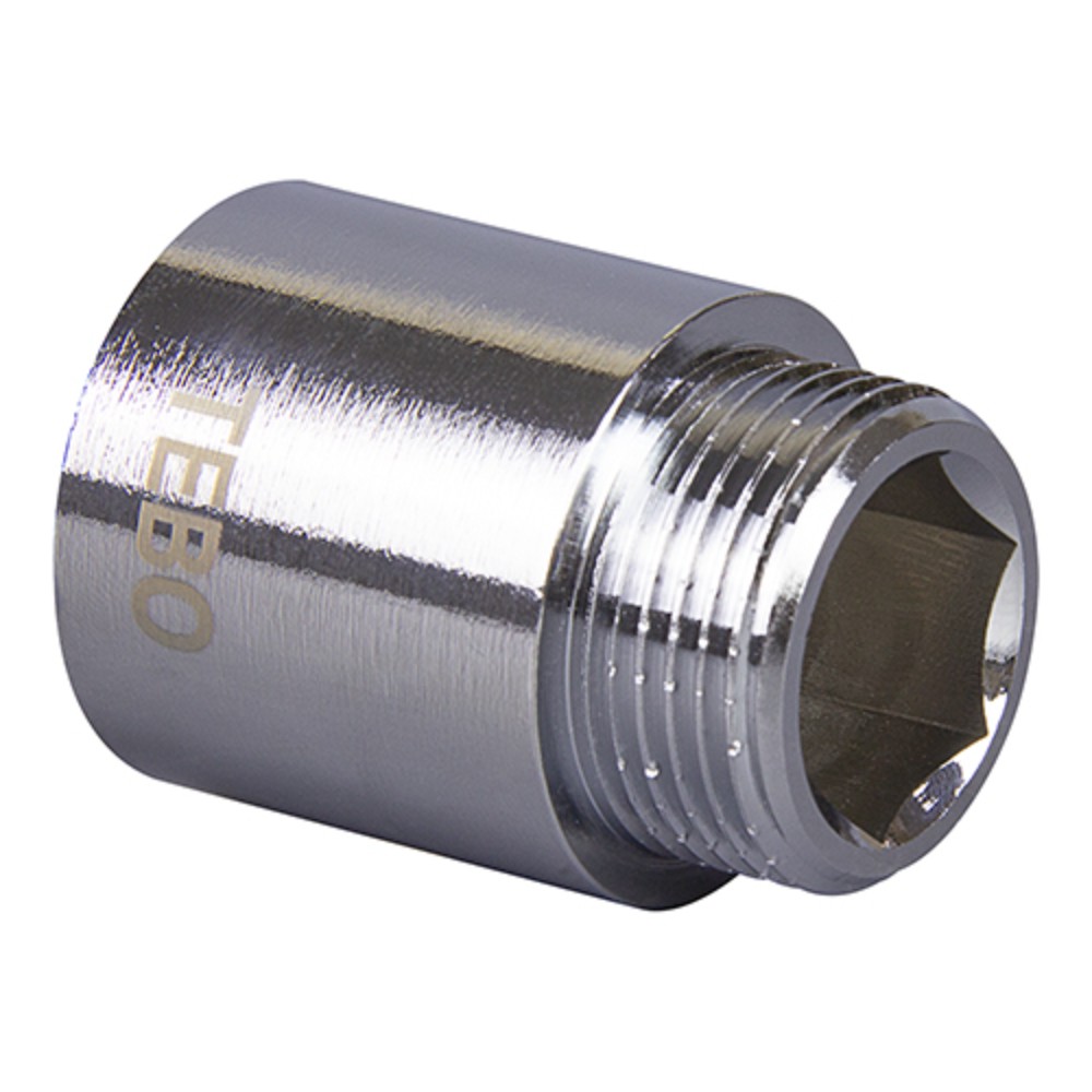 Удлинитель латунный TEBO 1/2 30 мм хромированный ВР/НР 1741644