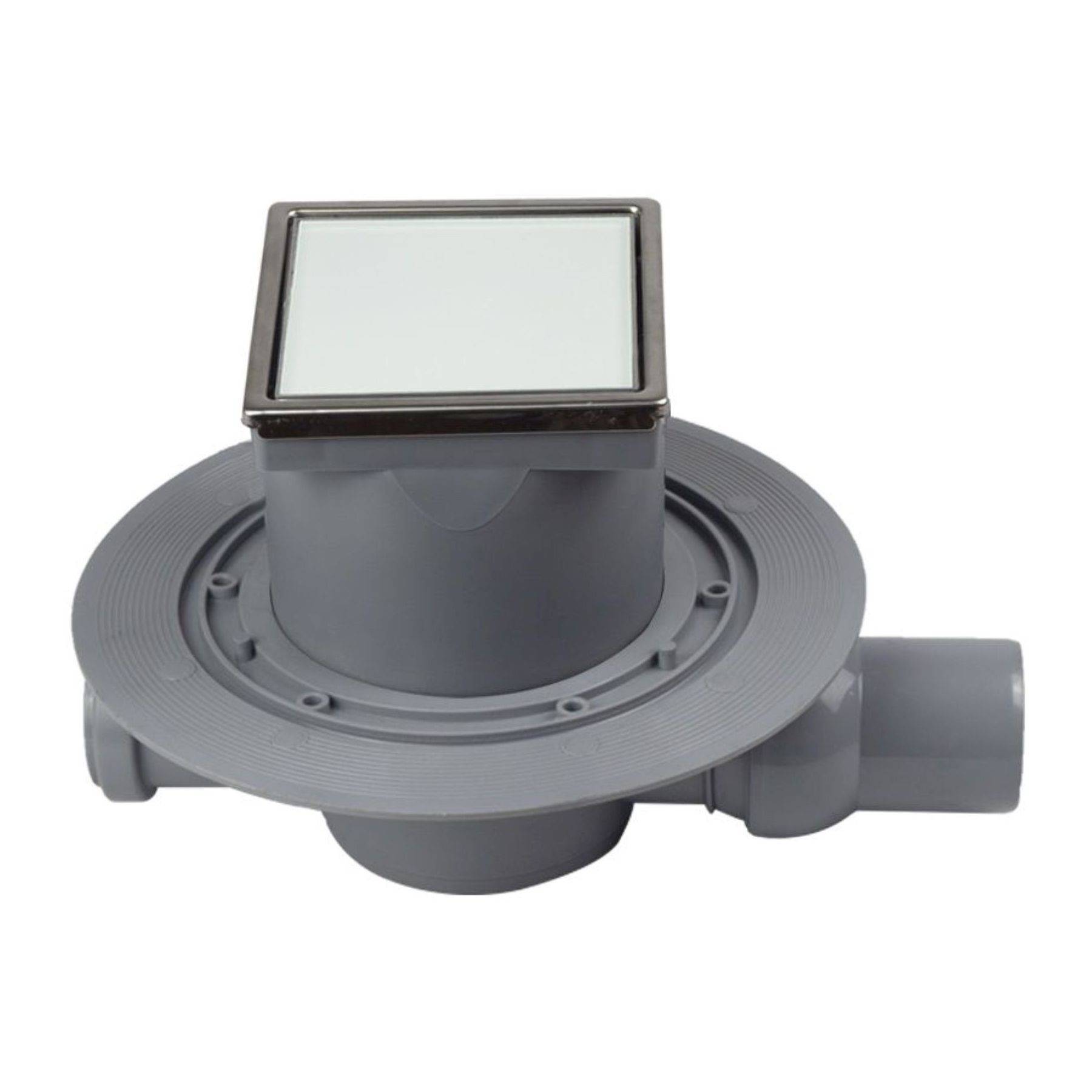 Трап для душа точечный Peštan Confluo Standard 100х100 мм Dry 2 White Glass 13100015