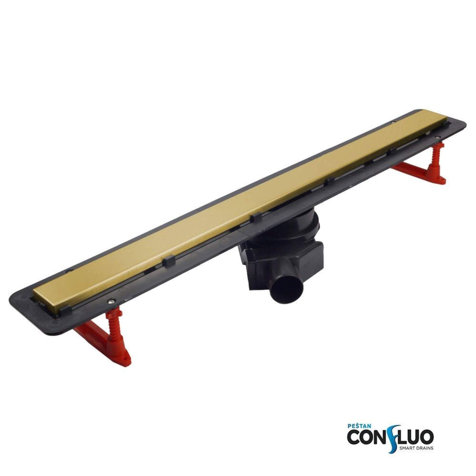 Душевой лоток Peštan Confluo Frameless Line 550 мм Gold 13100018