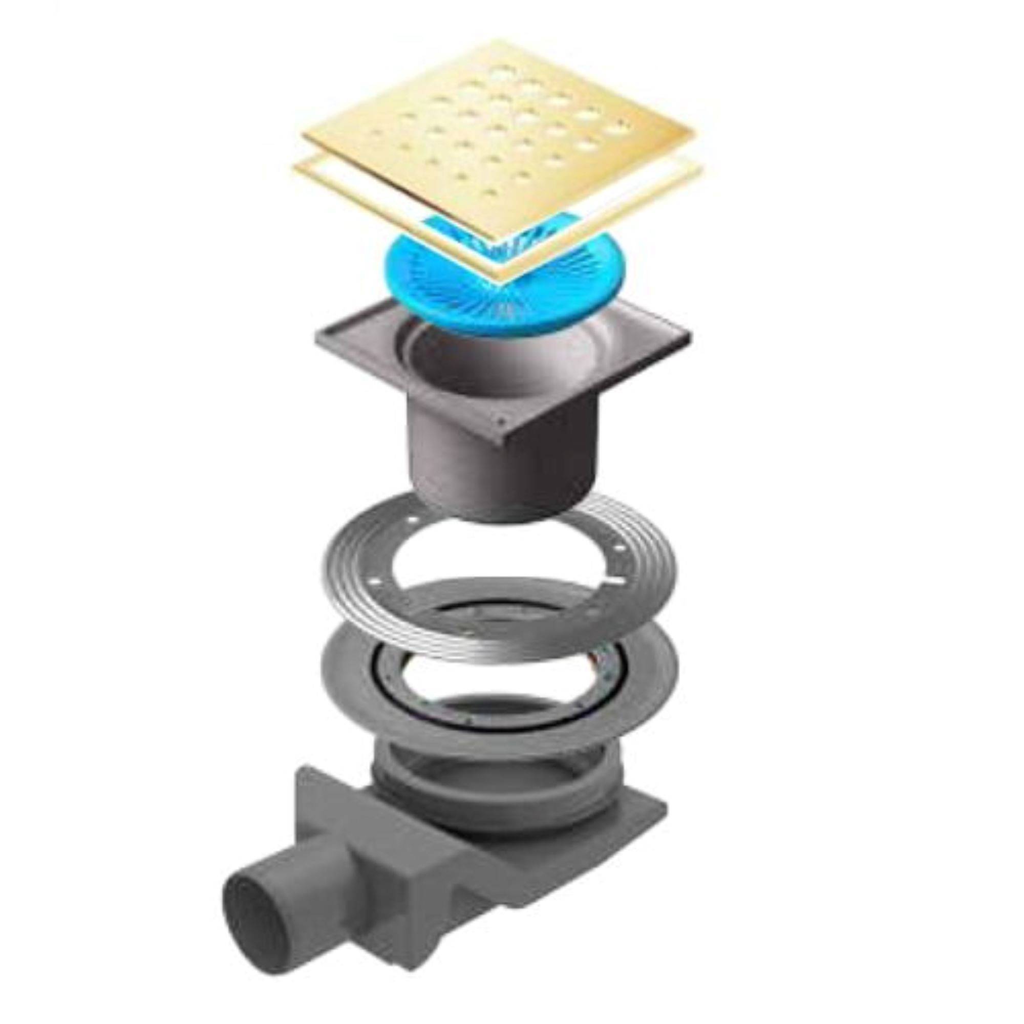 Трап точечный Pestan Confluo Standard 150х150 мм Drops 4 Mask Gold 1519575