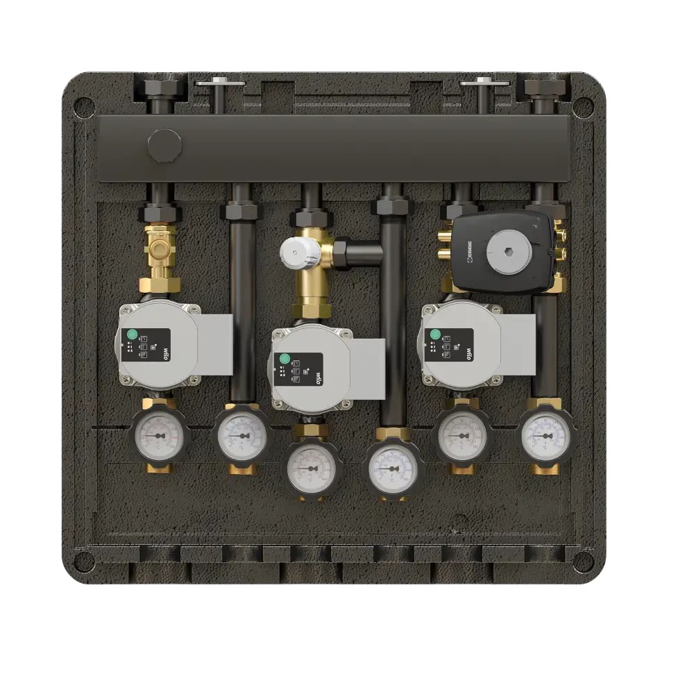 Гребенка с гидрострелкой ELSEN DN20 1 4х1 2 м3/ч EBM20.41