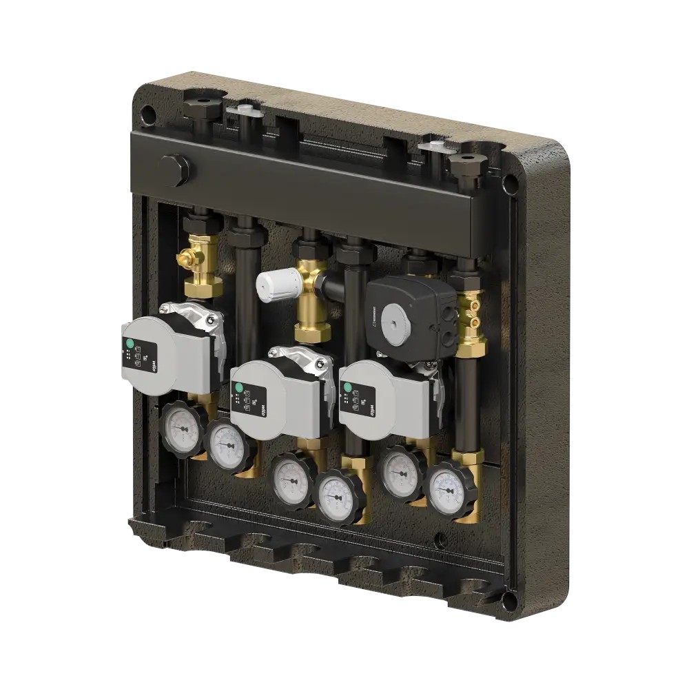 Гребенка с гидрострелкой ELSEN DN20 1 4х1 2 м3/ч EBM20.41