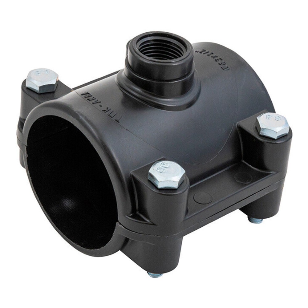 Седелка компрессионная ТПК-АКВА 110 мм x 1/2 дюйма ВР с болтами 3000110012