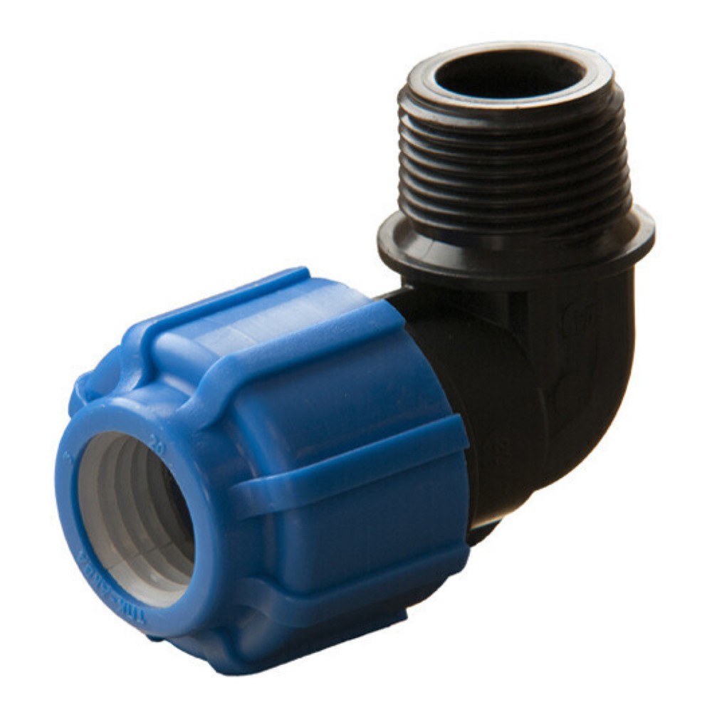 Отвод компрессионный ТПК-АКВА ПНД 50 мм x 1 1/2 НР 50015112