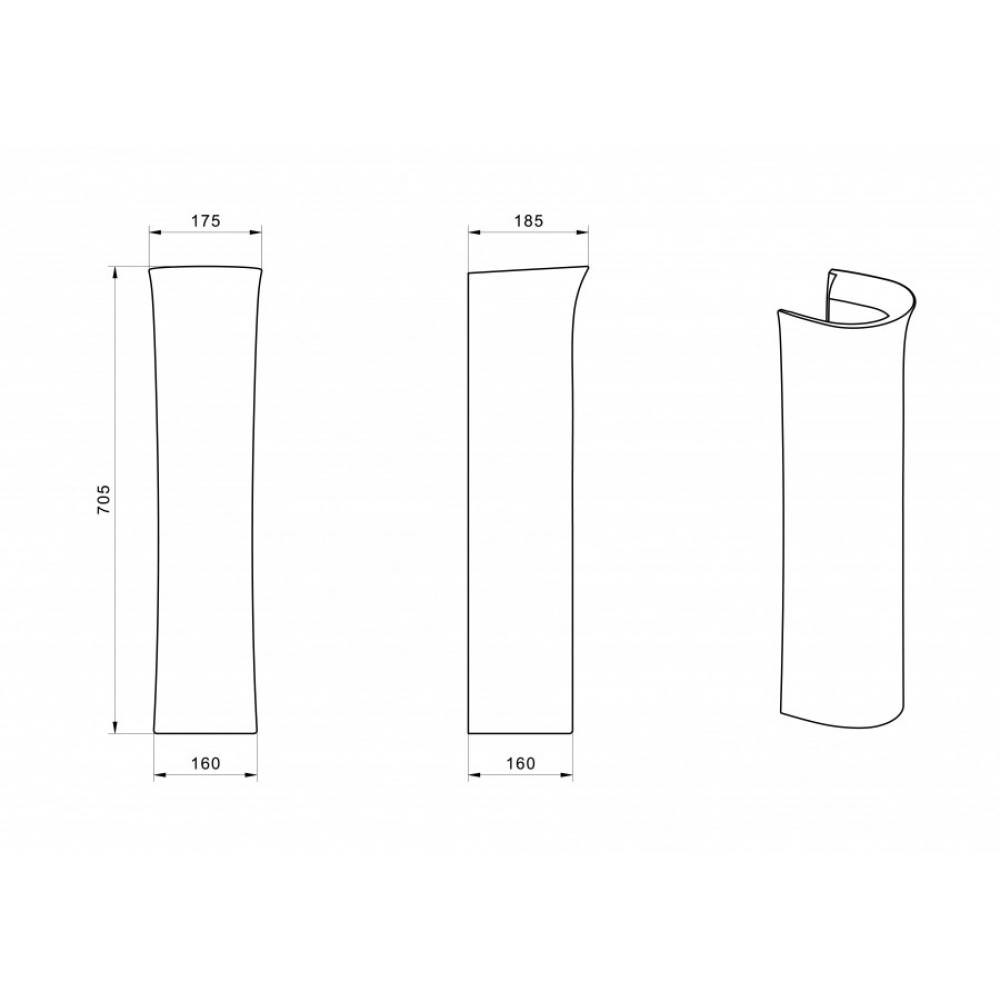 Пьедестал для раковины Santek Анимо 1.WH10.2.000