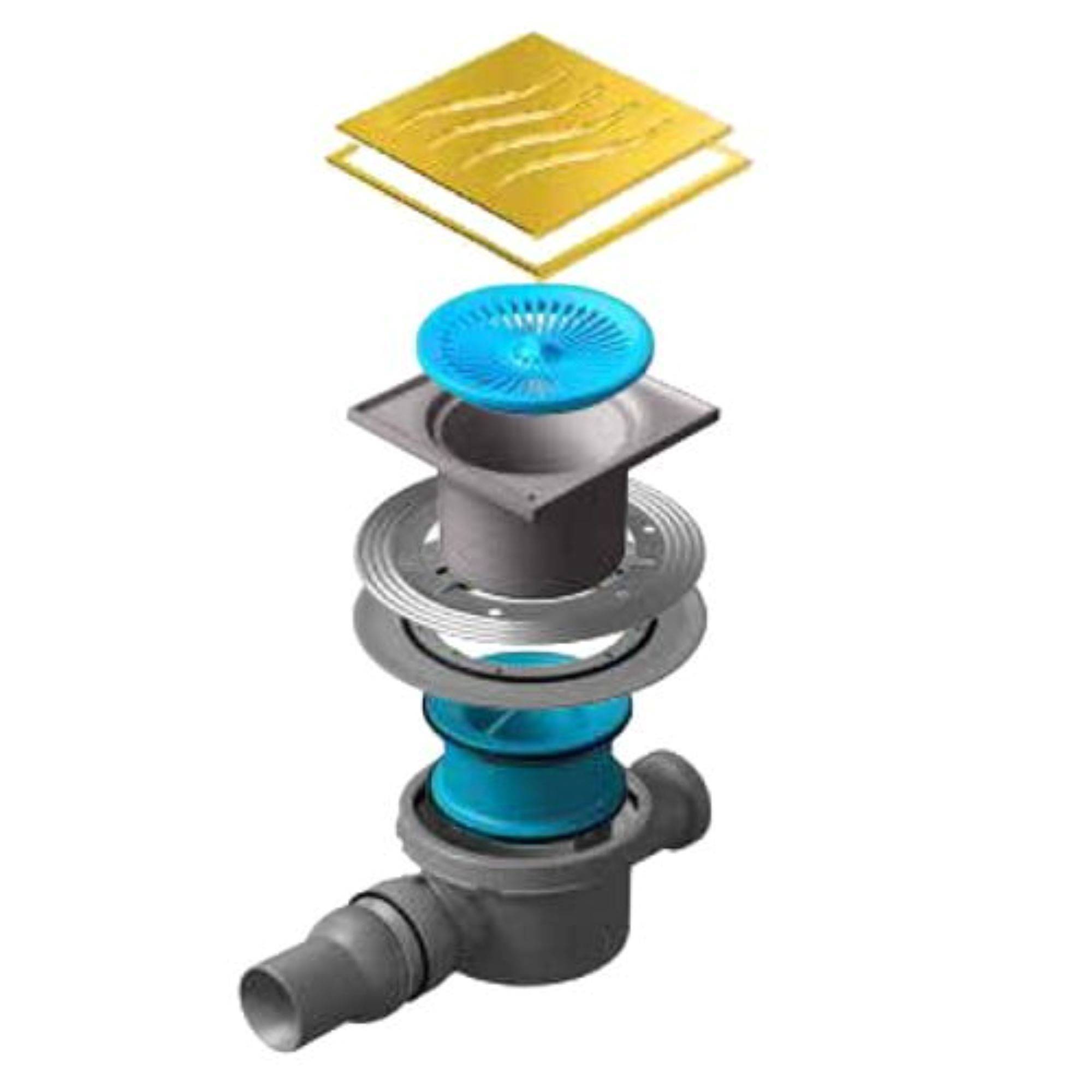 Трап точечный Peštan Confluo Standard 15x15 см Tide 2 Gold 13000105