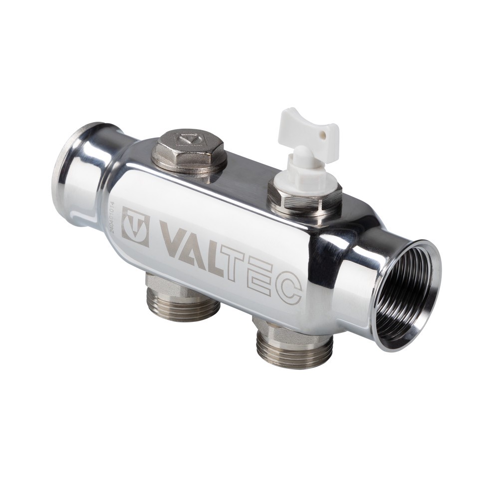 Коллектор VALTEC из нержавеющей стали 1х5 выходов 3/4 EK VTc.505.SS.060505