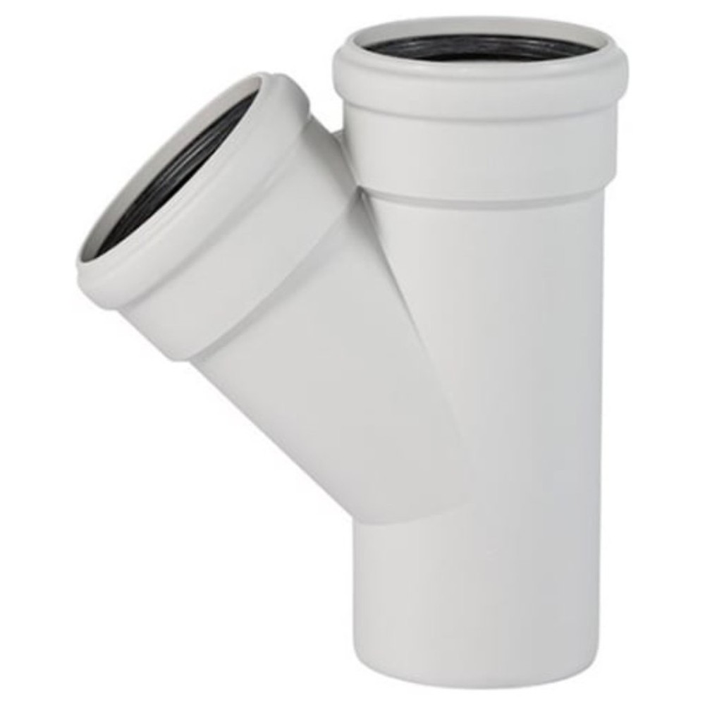 Тройник канализационный бесшумный Ostendorf Skolan Safe SKEA 56/56 мм 45° 332200