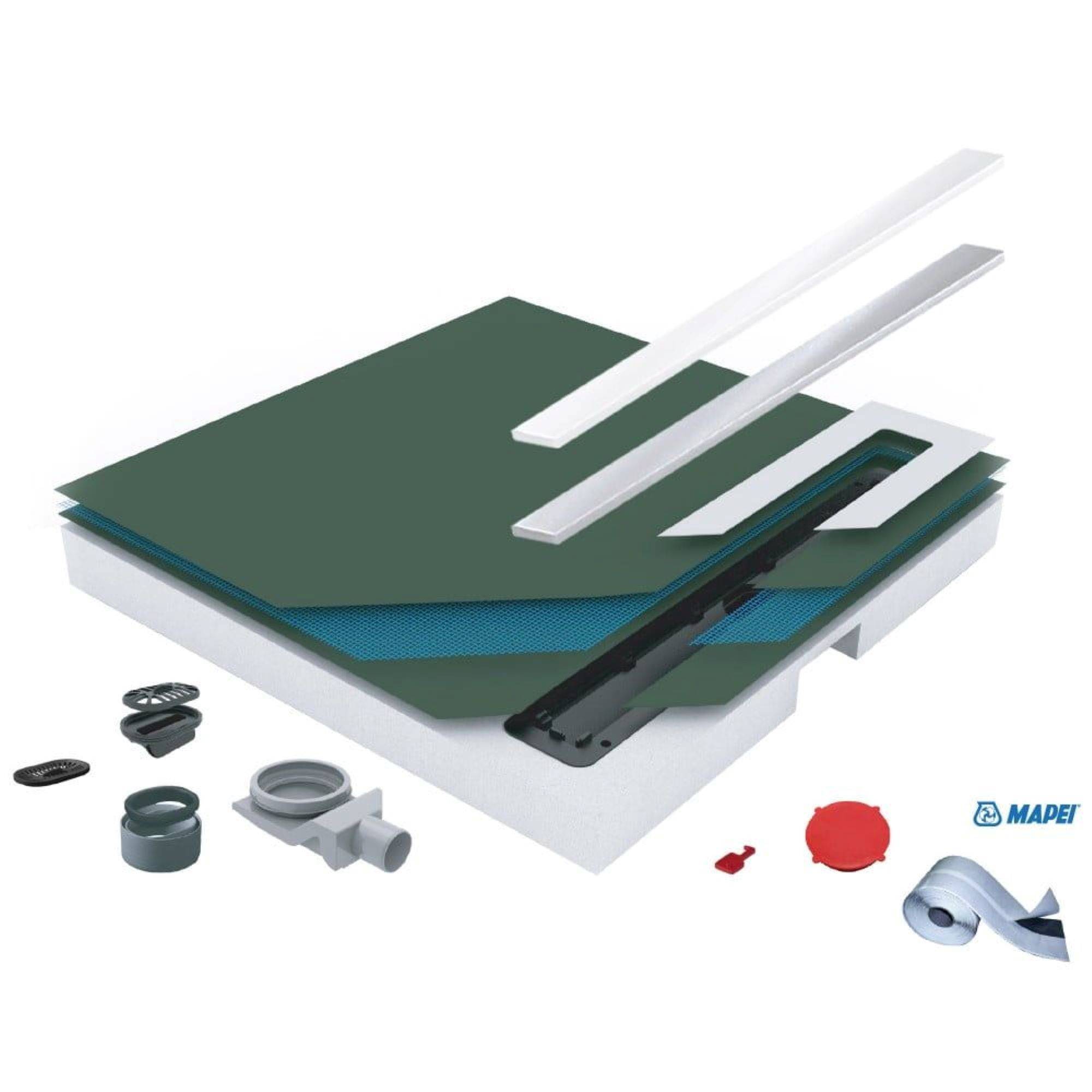 Поддон душевой PESTAN Confluo Board UNI 1200 с лотком Frameless Line 550 НС-1519494