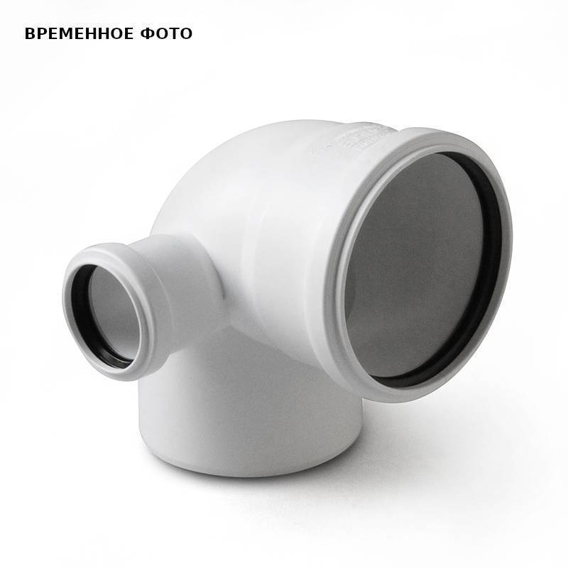 Отвод с левым выходом Pro Aqua Stilte 110x50 мм 87.5° белый ST10010587LW