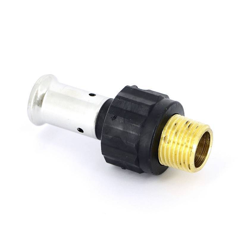 Муфта пресс с наружной резьбой Henco PVDF 16х1/2 17PK-1604