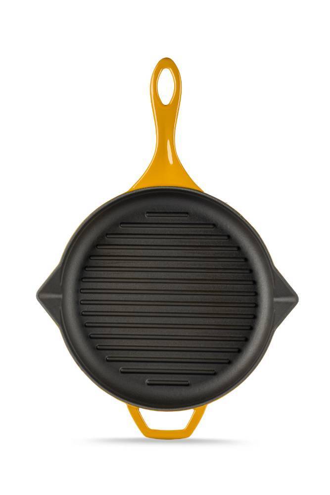 Сковорода-гриль чугунная Hosseven HS Y GTV 28 YELLOW 28 см А752528