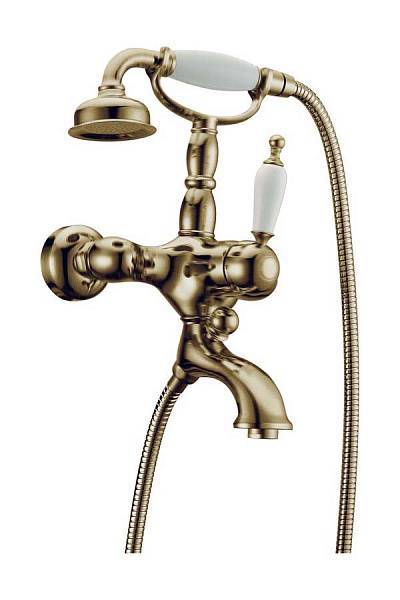 Смеситель для ванны Boheme Medici Ripresa с душевым комплектом бронза 303