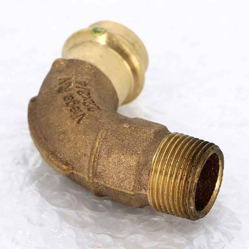 Угол 90° пресс-НР Viega Sanpress бронзовый 22x3/4 115623