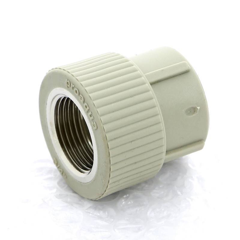 Муфта комбинированная с внутренней резьбой Pro Aqua 25x3/4 серая PA22014PG