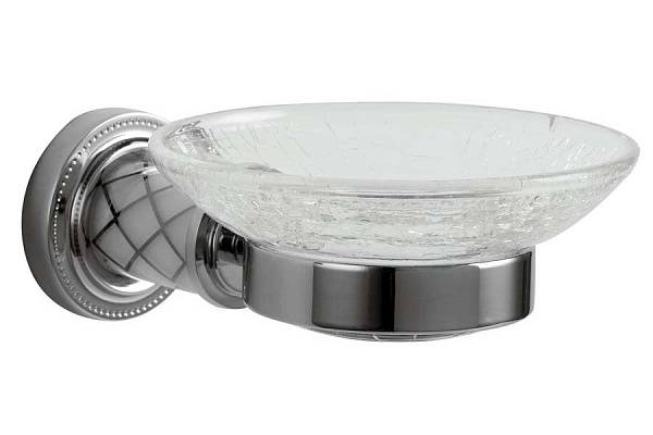 Мыльница Boheme Murano круглая подвесная хром 10903-W-CR