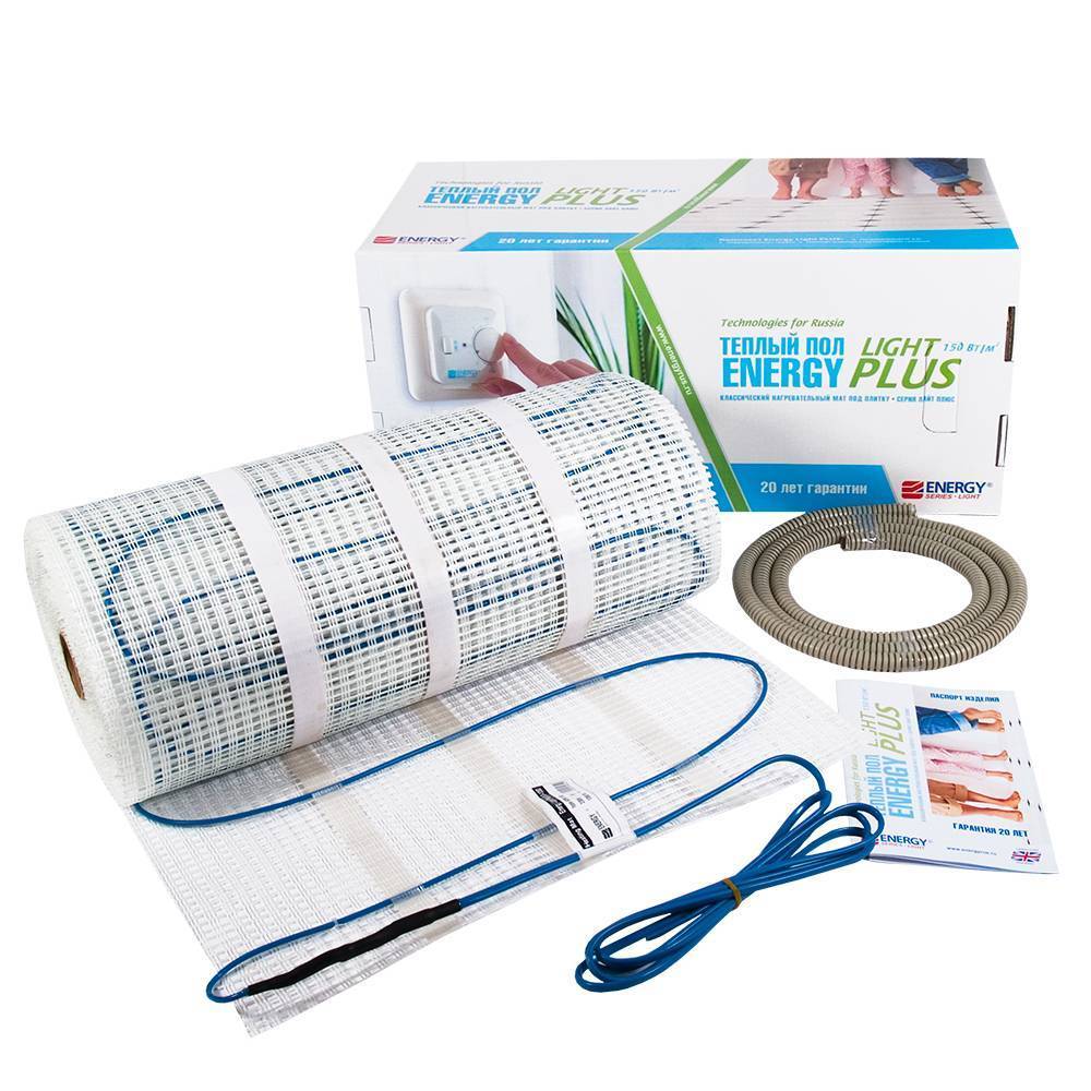 Нагревательный мат Energy Light Plus 750 Вт 5.0 м² 101105