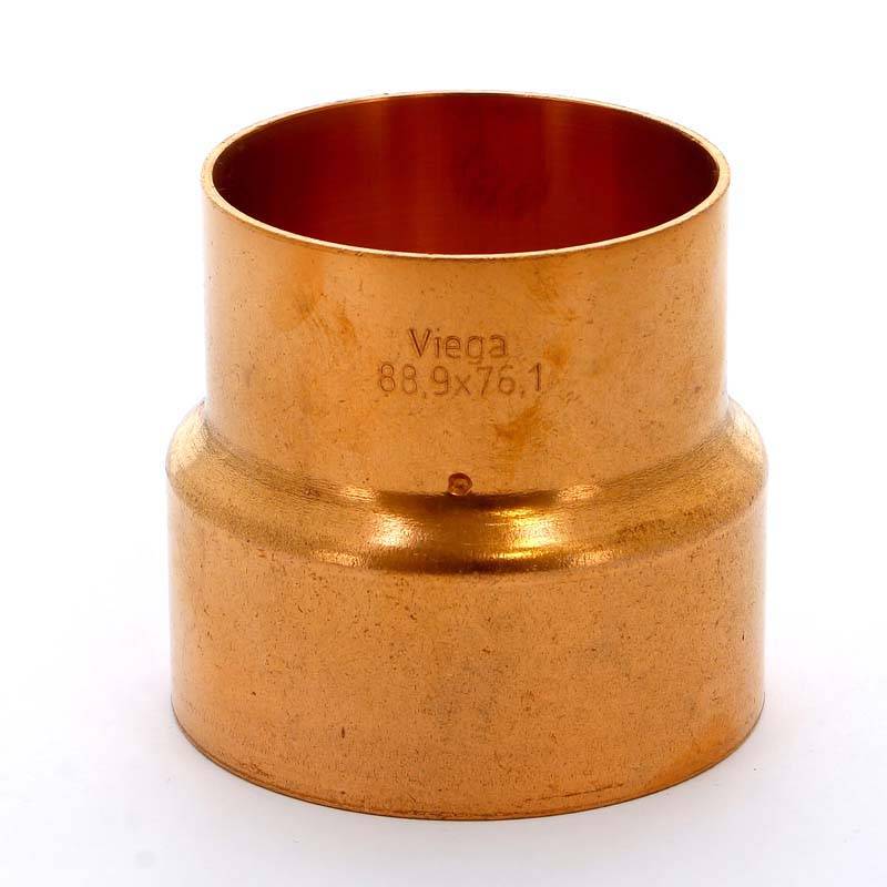 Муфта редукционная двухраструбная Viega под пайку 88.9х76.1 мм 594398