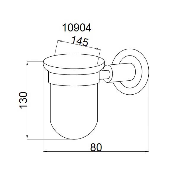 Стакан для зубных щеток подвесной Boheme Murano Cristal бронза 10904-CRST-BR