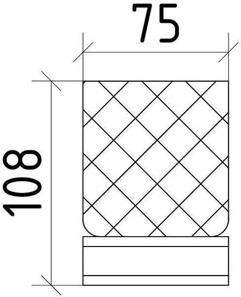 Стакан для зубных щеток настольный Boheme Royal Cristal золото 10931-G