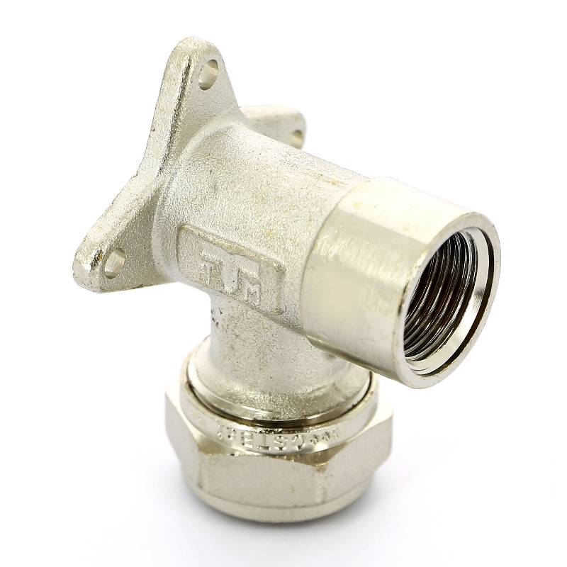 Водорозетка обжимная Tiemme 20x1/2 никелированная 1600027