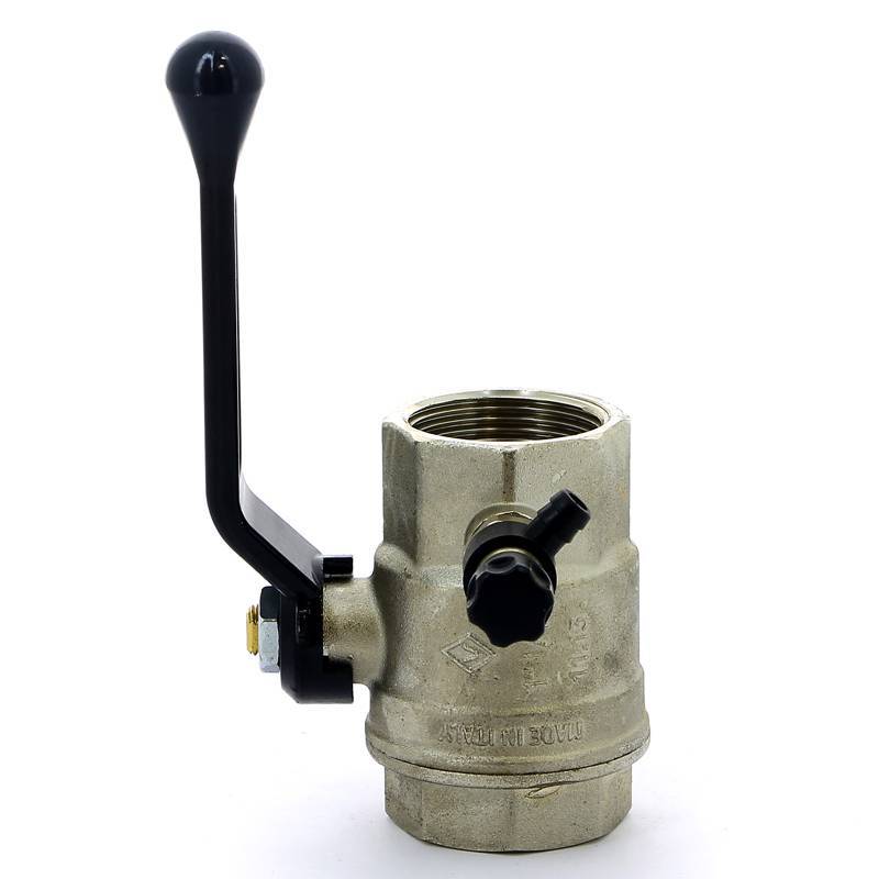 Кран шаровой Bugatti OREGON ВВ с заглушкой и дренажным вентилем рычаг 1 1/4 03300034