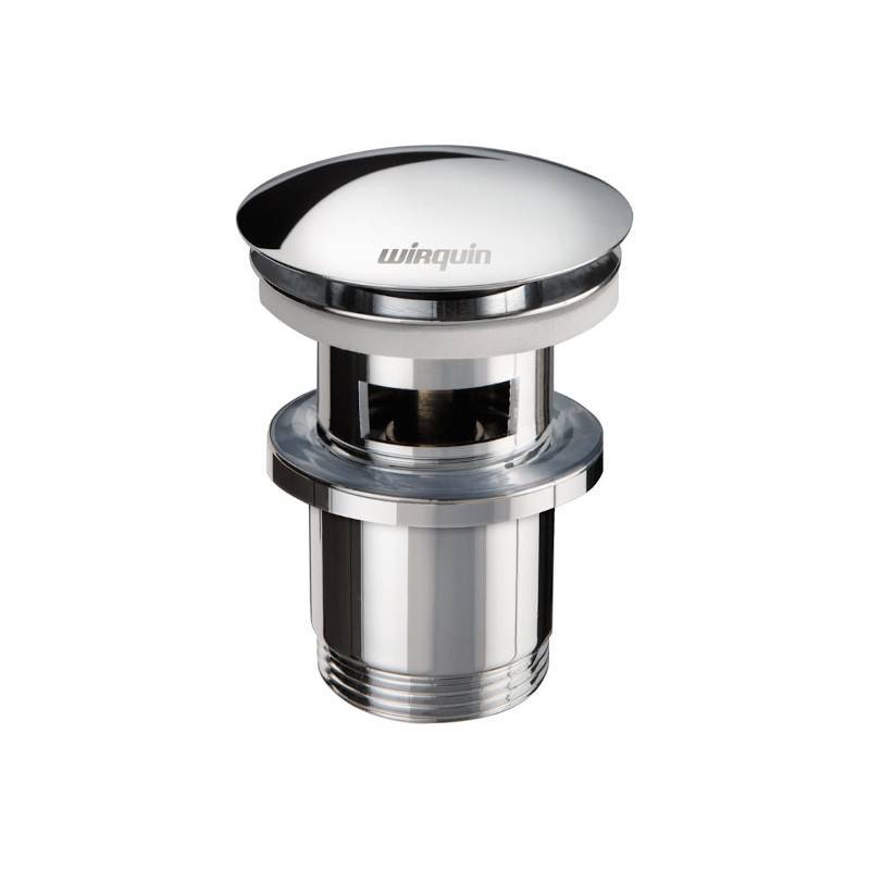 Выпуск Wirquin Click-Clack с переливом и укороченной гайкой хром 30723123