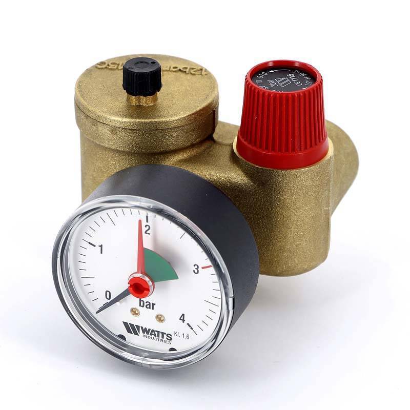 Группа безопасности котла Watts KSG 30 N до 50 кВт 1 3 бар латунь 10005232