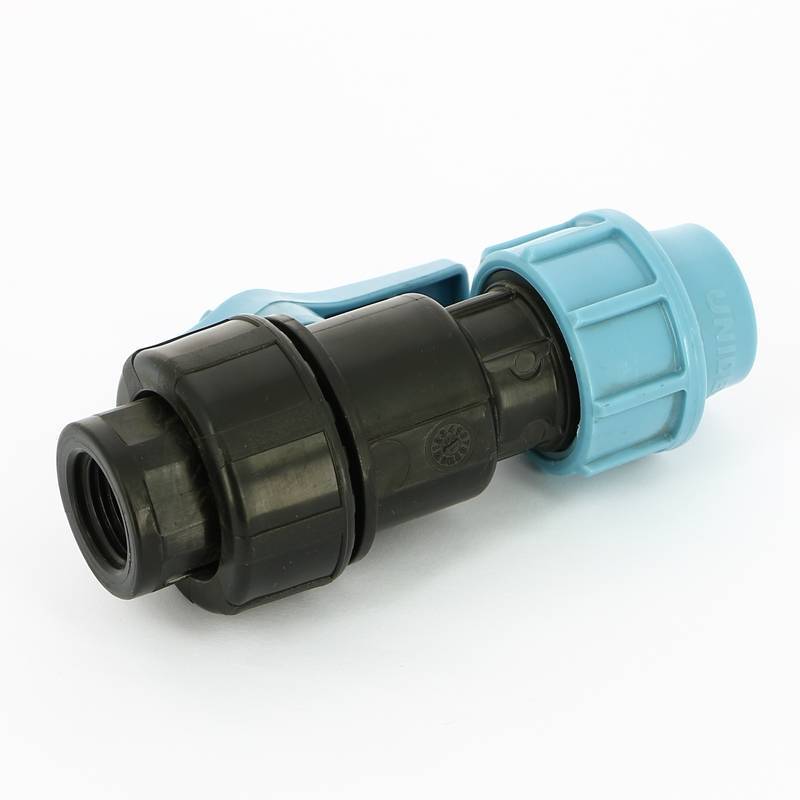 Кран шаровый компрессионный Unidelta 20x1/2 ПНД 1071020002001