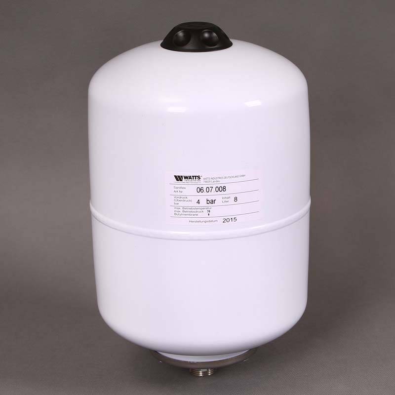 Расширительный бак для ГВС Watts Saniflex SG 8 л 3/4 белый 10022133