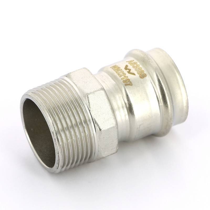 Муфта с наружной резьбой пресс IBP >B< Press Inox 35x1 1/4 нержавеющая сталь PS4243G0351000