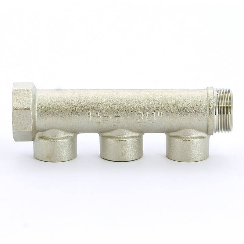 Коллектор никелированный Itap 3/4 НВ 3 выхода 1/2 В 38 мм 450 3/4-3