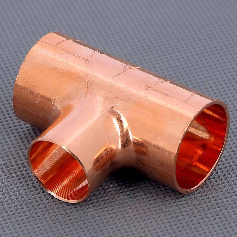 Тройник медный под пайку Viega 28х22х28 мм 101282