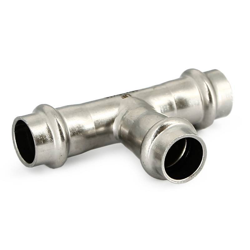 Тройник пресс Uni-Fitt 35 мм нержавеющая сталь 796S5550