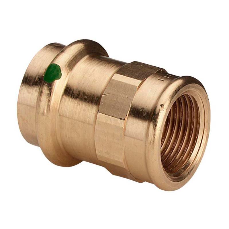 Муфта переходная пресс-В Viega Sanpress бронза 22х3/4 108465