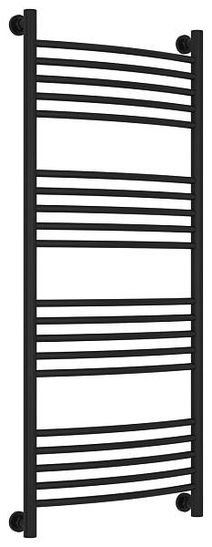 Полотенцесушитель водяной Сунержа Богема+ с полкой 500x1200 мм матовый черный 31-0221-1250