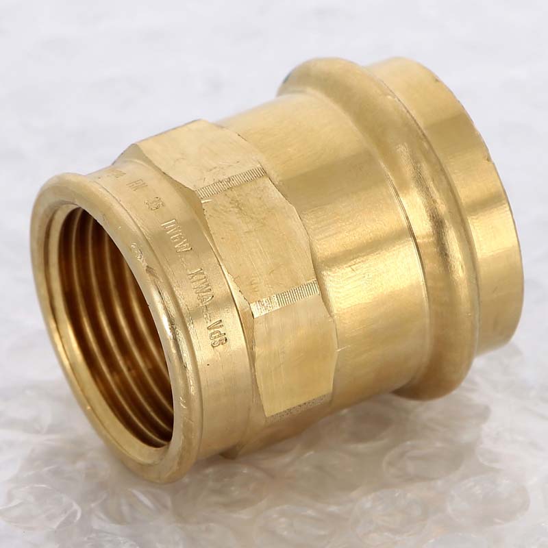 Муфта переходная пресс-В Viega Sanpress бронза 35х1 298111