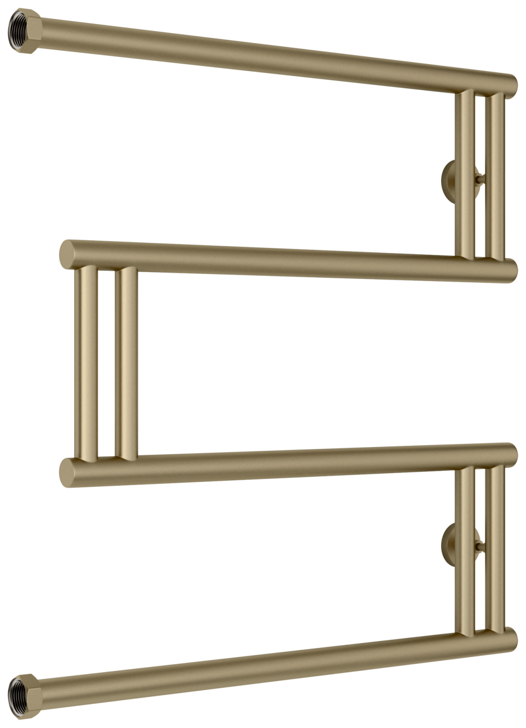 Полотенцесушитель водяной Сунержа High-Tech+ 610x628 мм золотой шёлк матовый 32-4050-6060
