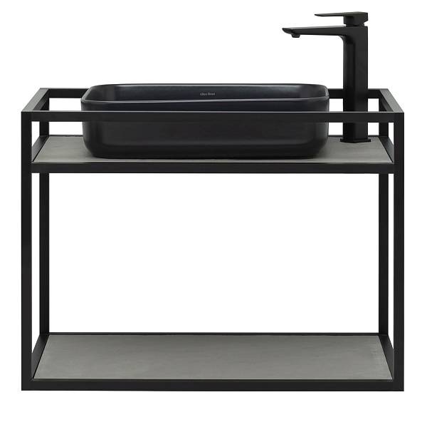 Консоль под раковину Allen Brau Liberty 75 см подвесная черный 1.33001.BB