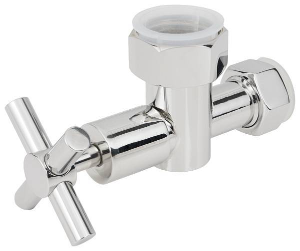 Вентиль запорный Стилье крестовой G 1 НГ x G 3/4 НГ 01002-1034