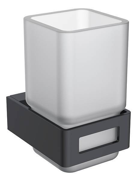 Стакан для зубных щеток подвесной Boheme Q черный 10944-B