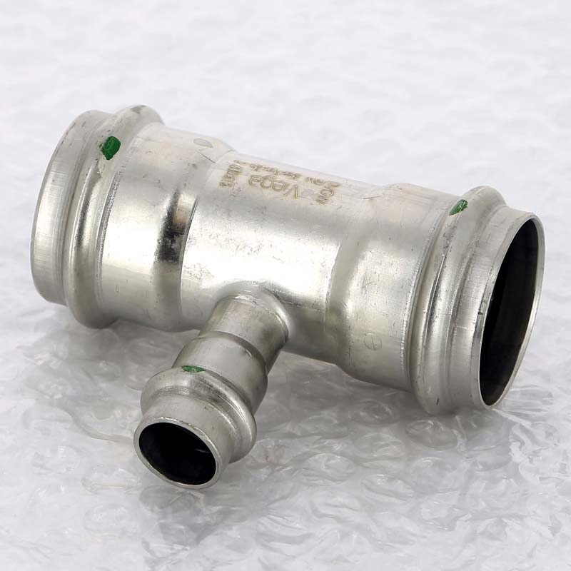 Тройник пресс Viega Sanpress Inox 35x15x35 мм нержавеющая сталь 435981