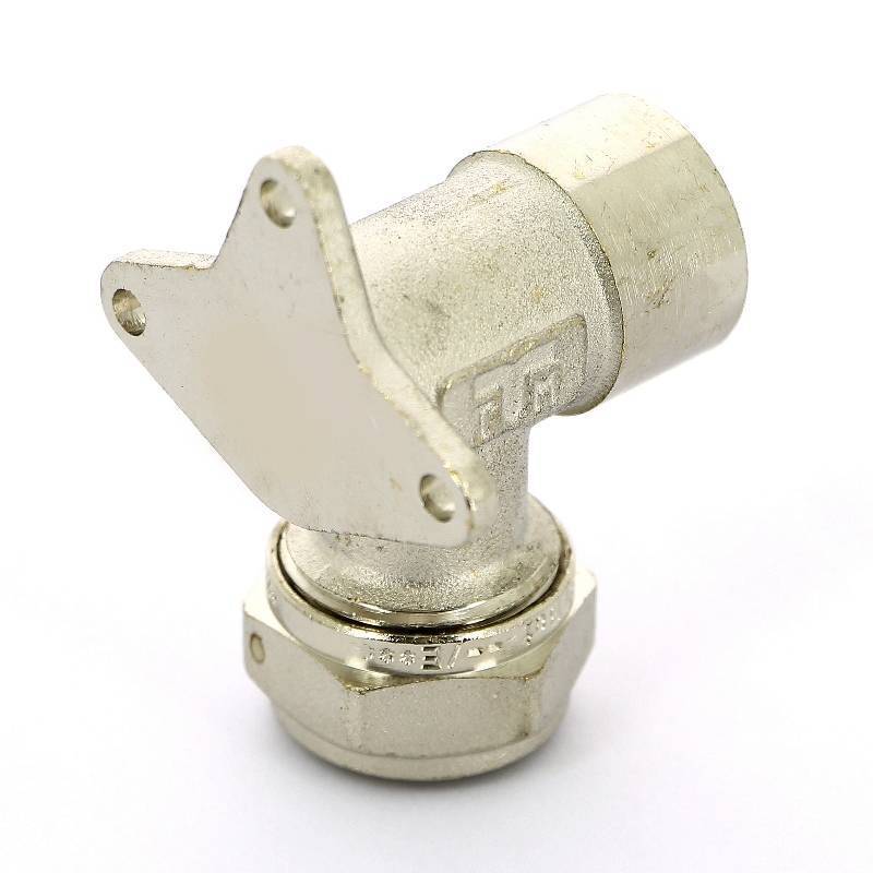 Водорозетка обжимная Tiemme 20x1/2 никелированная 1600027