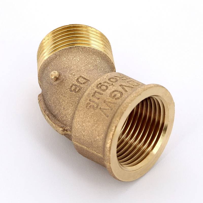 Угольник НВ Viega Sanpress 45° 1 бронза 264161